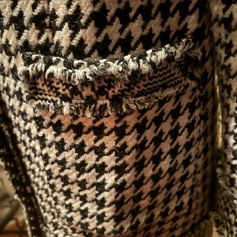 InterPlanet Long Lined Houndstooth Women's Blazer… - image 4